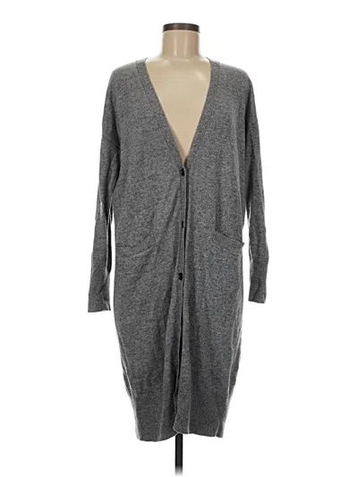 Pre-owned Gap Cardigan Sweater In Gray