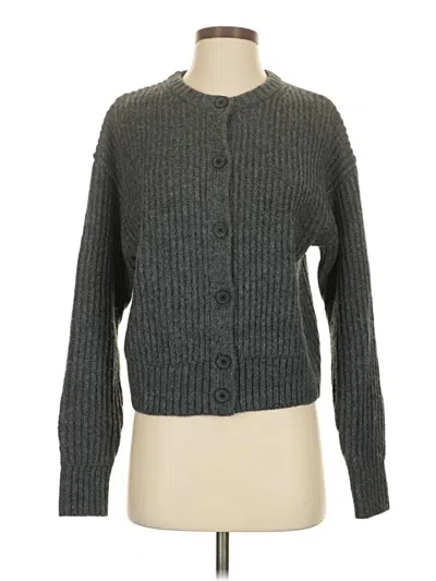 Pre-owned Gap Cardigan Sweater In Gray