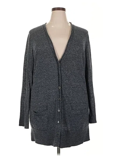 Pre-owned Gap Cardigan Sweater In Gray