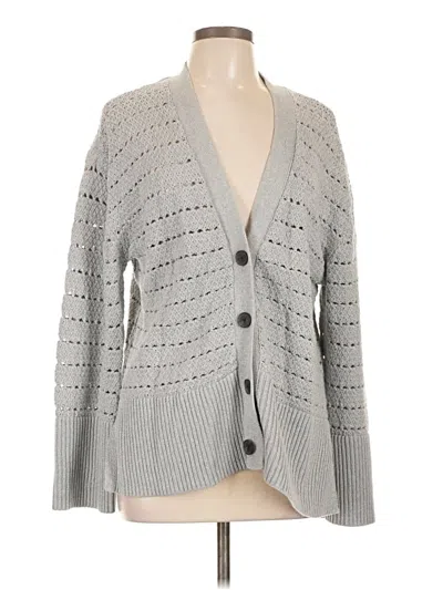 Pre-owned Gap Cardigan Sweater In Gray