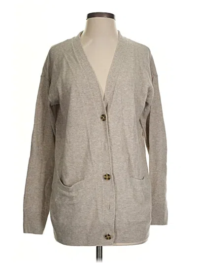 Pre-owned Gap Cardigan Sweater In Gray