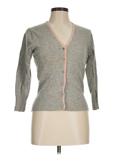 Pre-owned Gap Cardigan Sweater In Gray