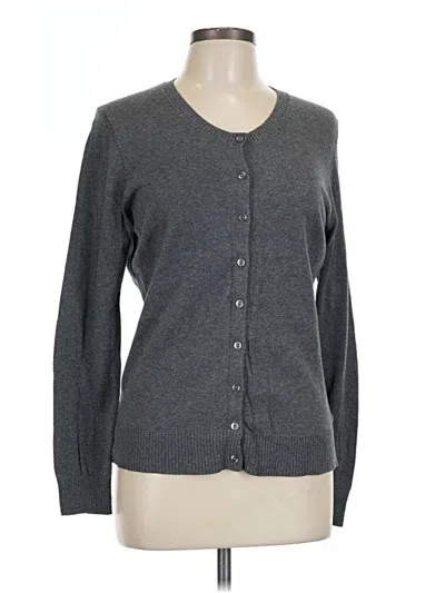 Pre-owned Gap Cardigan Sweater In Gray