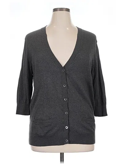 Pre-owned Gap Cardigan Sweater In Gray