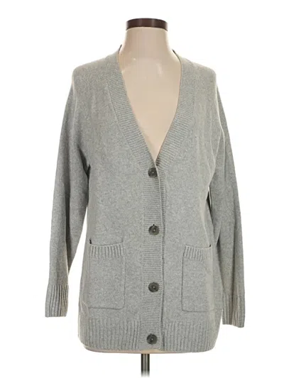 Pre-owned Gap Cardigan Sweater In Gray