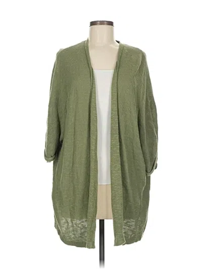 Pre-owned Gap Cardigan Sweater In Green