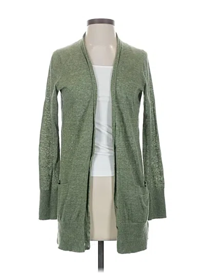 Pre-owned Gap Cardigan Sweater In Green