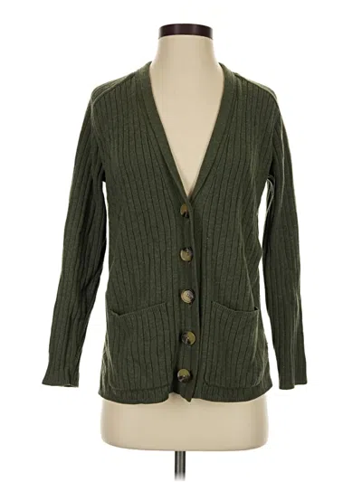 Pre-owned Gap Cardigan Sweater In Green