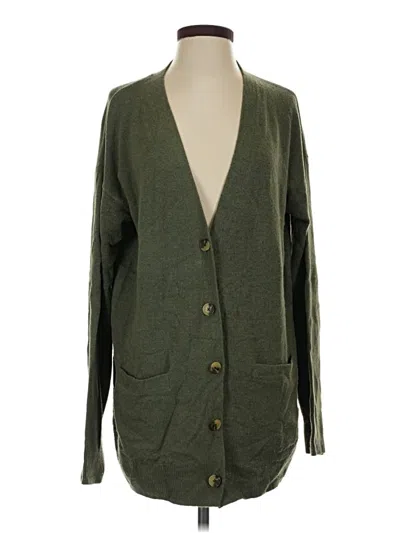 Pre-owned Gap Cardigan Sweater In Green