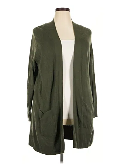 Pre-owned Gap Cardigan Sweater In Green