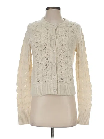 Pre-owned Gap Cardigan Sweater In Ivory