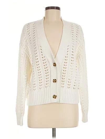 Pre-owned Gap Cardigan Sweater In Ivory