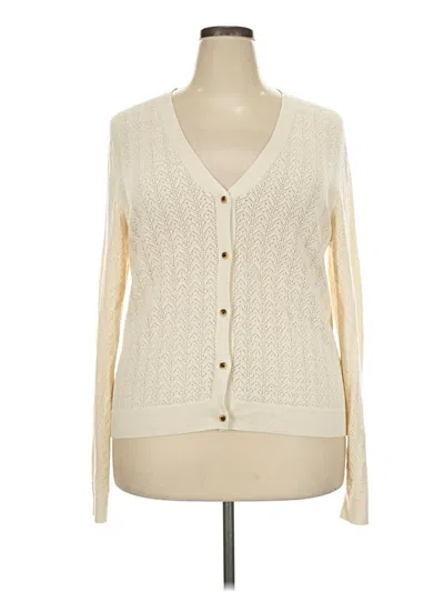 Pre-owned Gap Cardigan Sweater In Ivory