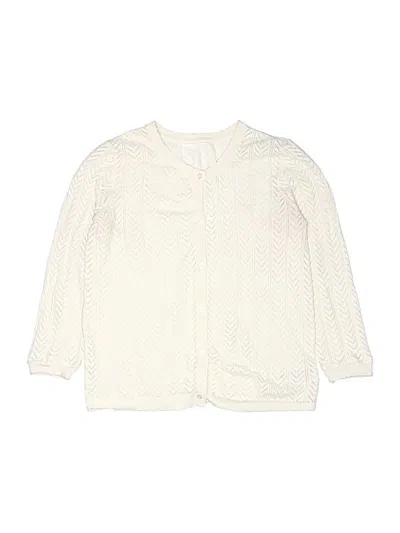 Pre-owned Gap Kids' Cardigan Sweater In Ivory