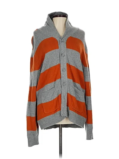Pre-owned Gap Cardigan Sweater In Orange