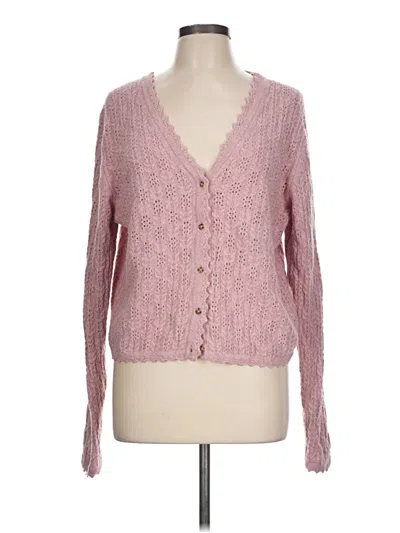 Pre-owned Gap Cardigan Sweater In Pink