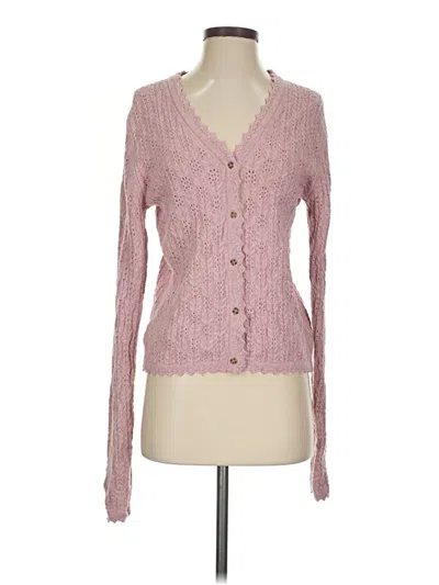 Pre-owned Gap Cardigan Sweater In Pink