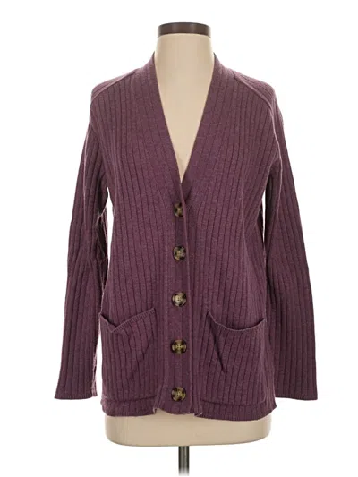 Pre-owned Gap Cardigan Sweater In Purple