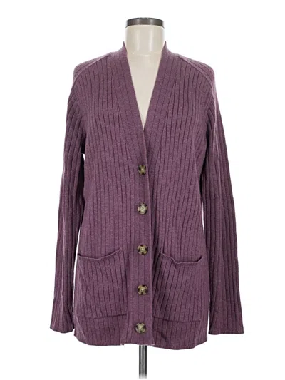 Pre-owned Gap Cardigan Sweater In Purple