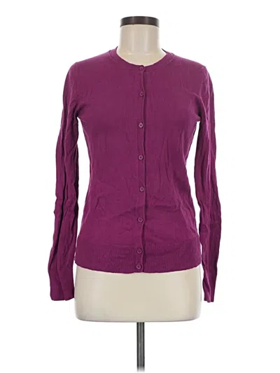 Pre-owned Gap Cardigan Sweater In Purple