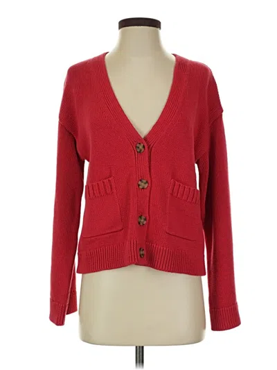 Pre-owned Gap Cardigan Sweater In Red