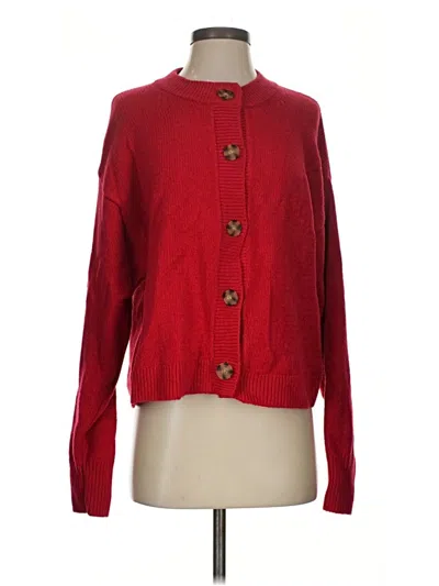 Pre-owned Gap Cardigan Sweater In Red