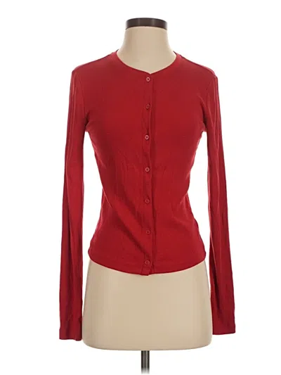 Pre-owned Gap Cardigan Sweater In Red
