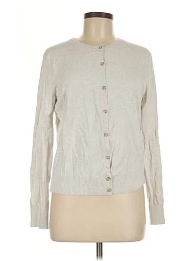 Pre-owned Gap Cardigan Sweater In Silver