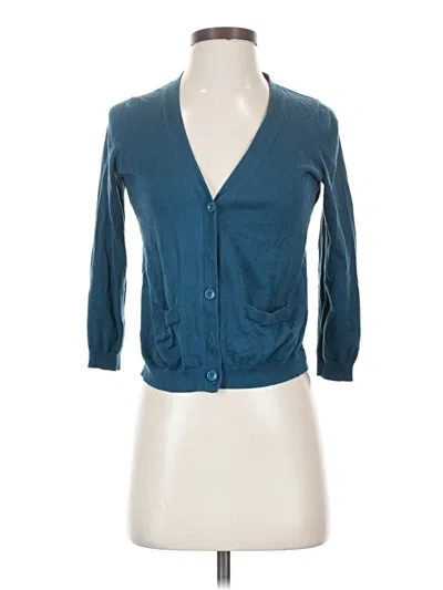 Pre-owned Gap Cardigan Sweater In Teal