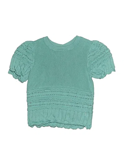 Pre-owned Gap Kids' Cardigan Sweater In Teal