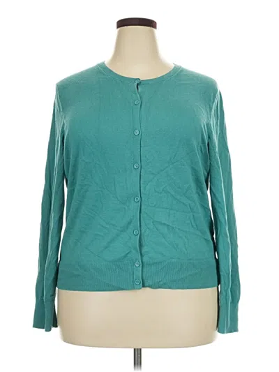 Pre-owned Gap Cardigan Sweater In Teal