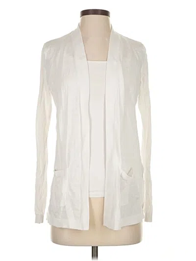 Pre-owned Gap Cardigan Sweater In White