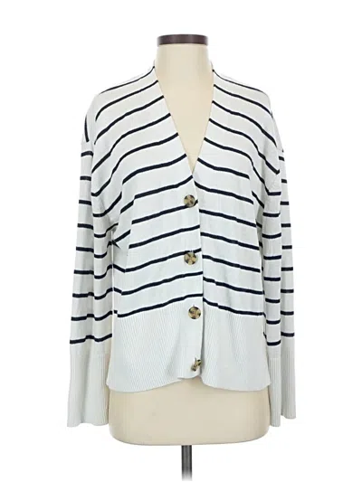 Pre-owned Gap Cardigan Sweater In White