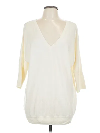 Pre-owned Gap Cardigan Sweater In White