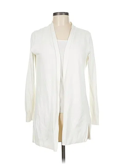 Pre-owned Gap Cardigan Sweater In White
