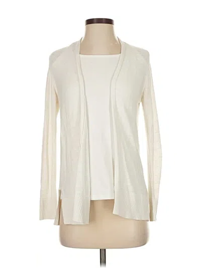 Pre-owned Gap Cardigan Sweater In White