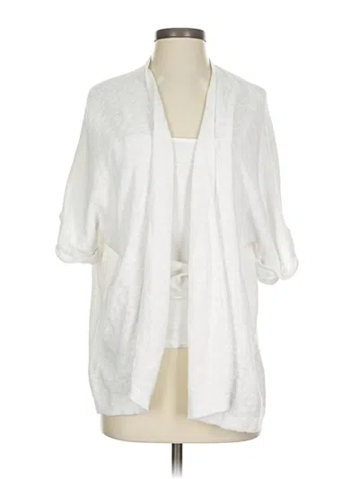 Pre-owned Gap Cardigan Sweater In White
