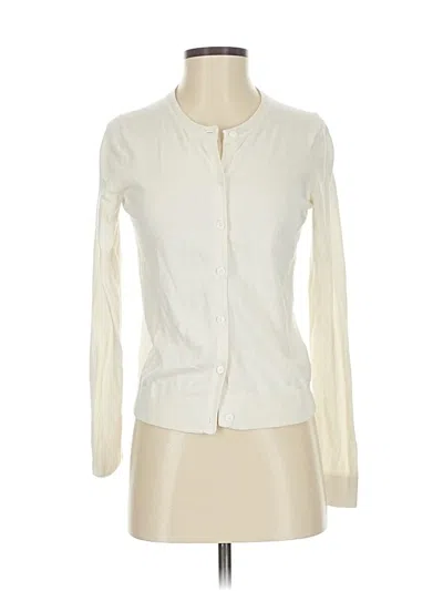Pre-owned Gap Cardigan Sweater In White