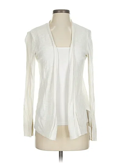 Pre-owned Gap Cardigan Sweater In White