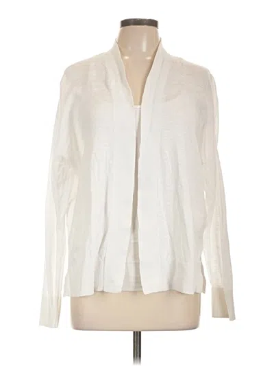 Pre-owned Gap Cardigan Sweater In White
