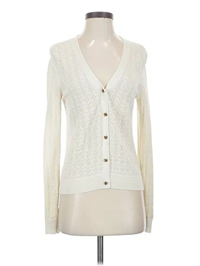 Pre-owned Gap Cardigan Sweater In White