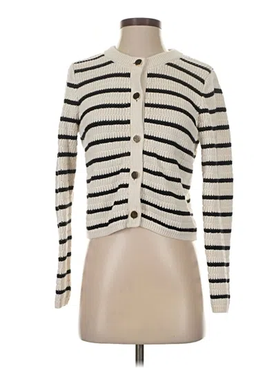 Pre-owned Gap Cardigan Sweater In White