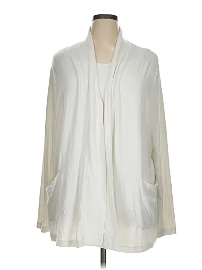 Pre-owned Gap Cardigan Sweater In White