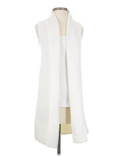 Pre-owned Gap Cardigan Sweater In White