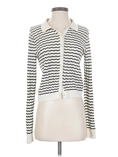 Pre-owned Gap Cardigan Sweater In White