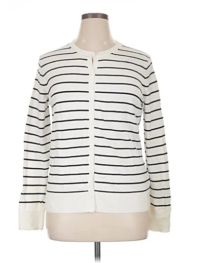 Pre-owned Gap Cardigan Sweater In White