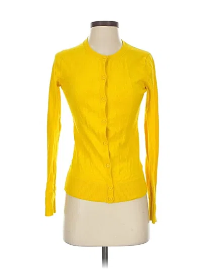 Pre-owned Gap Cardigan Sweater In Yellow