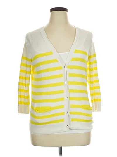 Pre-owned Gap Cardigan Sweater In Yellow