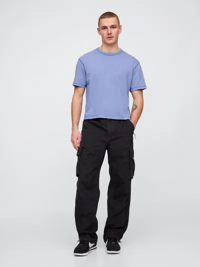 Gap Cargo Parachute Pants In Black