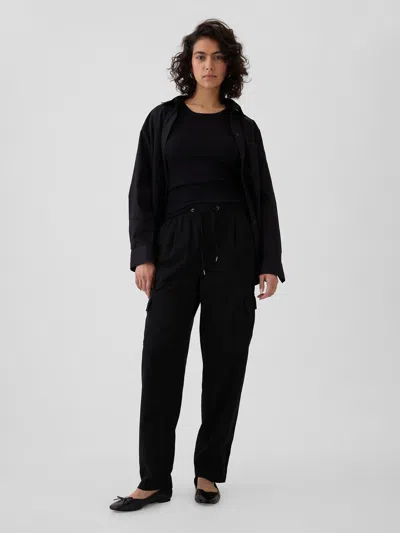 Gap Cargo Twill Easy Pants In Black